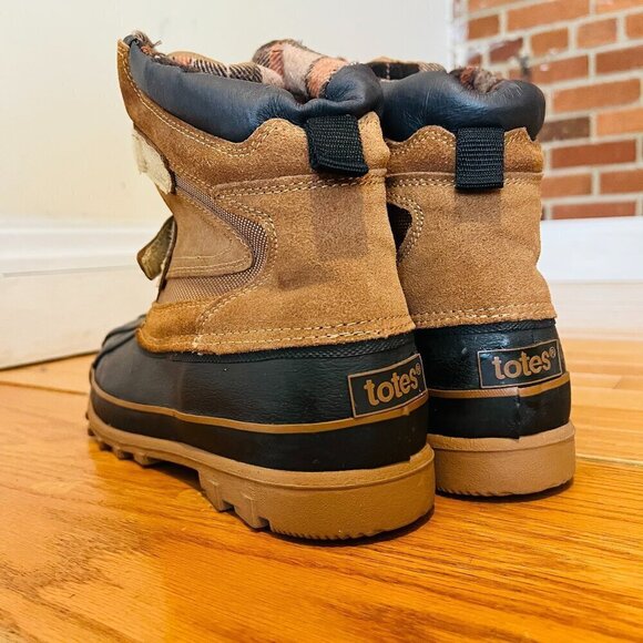 Totes Men\'s Snowbank Water Poof Winter Boots, Brown, Size 12 D main image 10